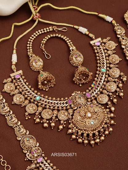 Coin and Mango Bridal Jewellery Set