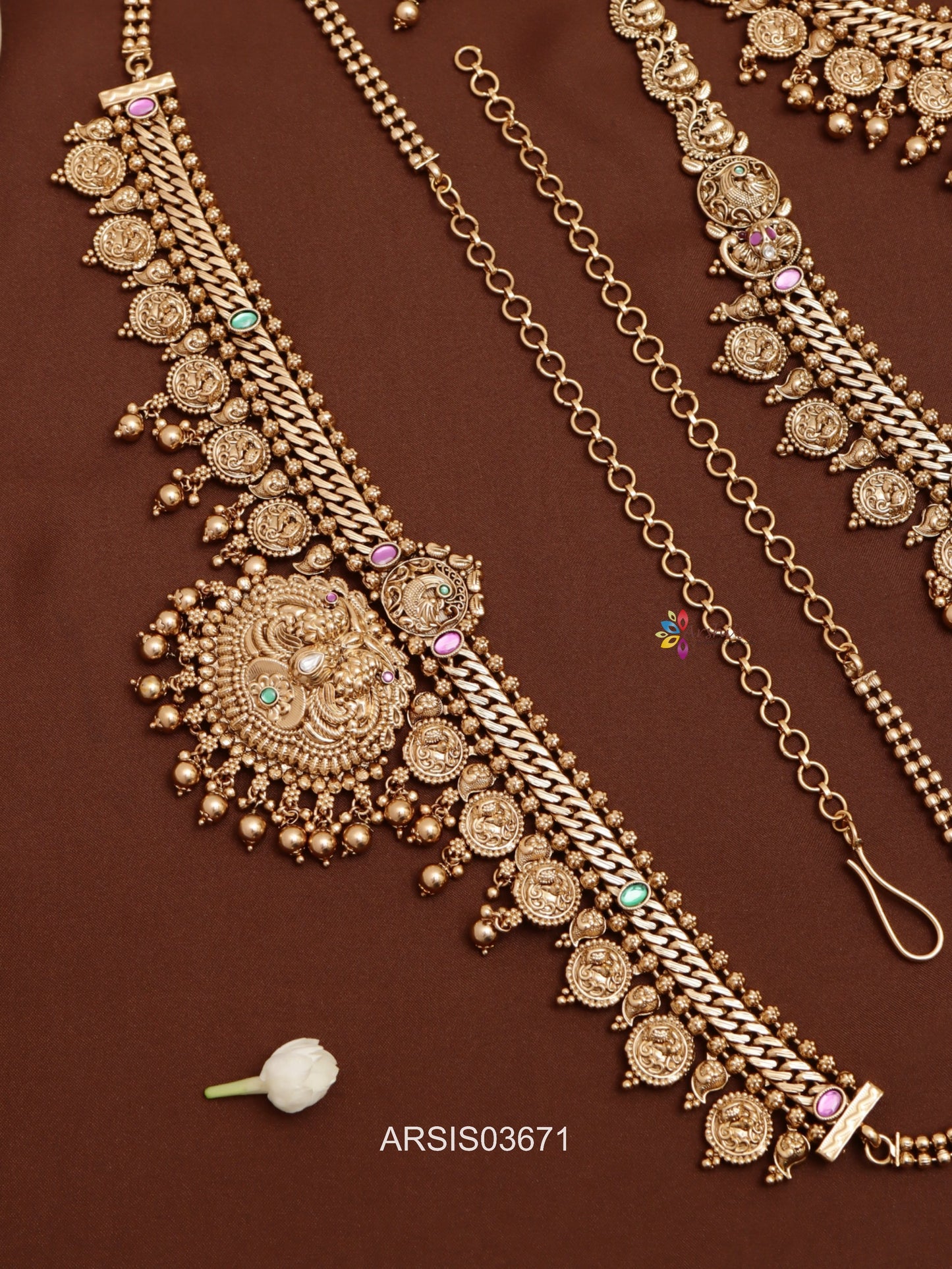Coin and Mango Bridal Jewellery Set