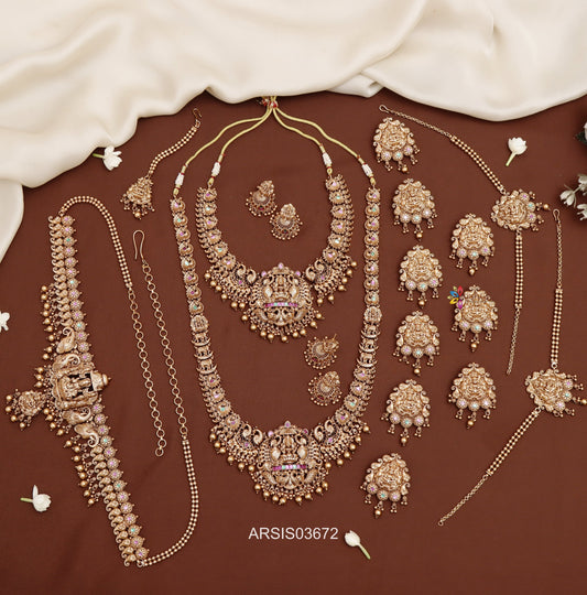 Lakshmi and Peacock Bridal Jewellery Set