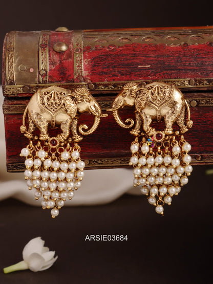Elephant Guttapusalu Earrings