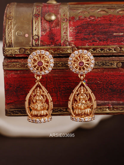 Antique Lakshmi Drop Earrings