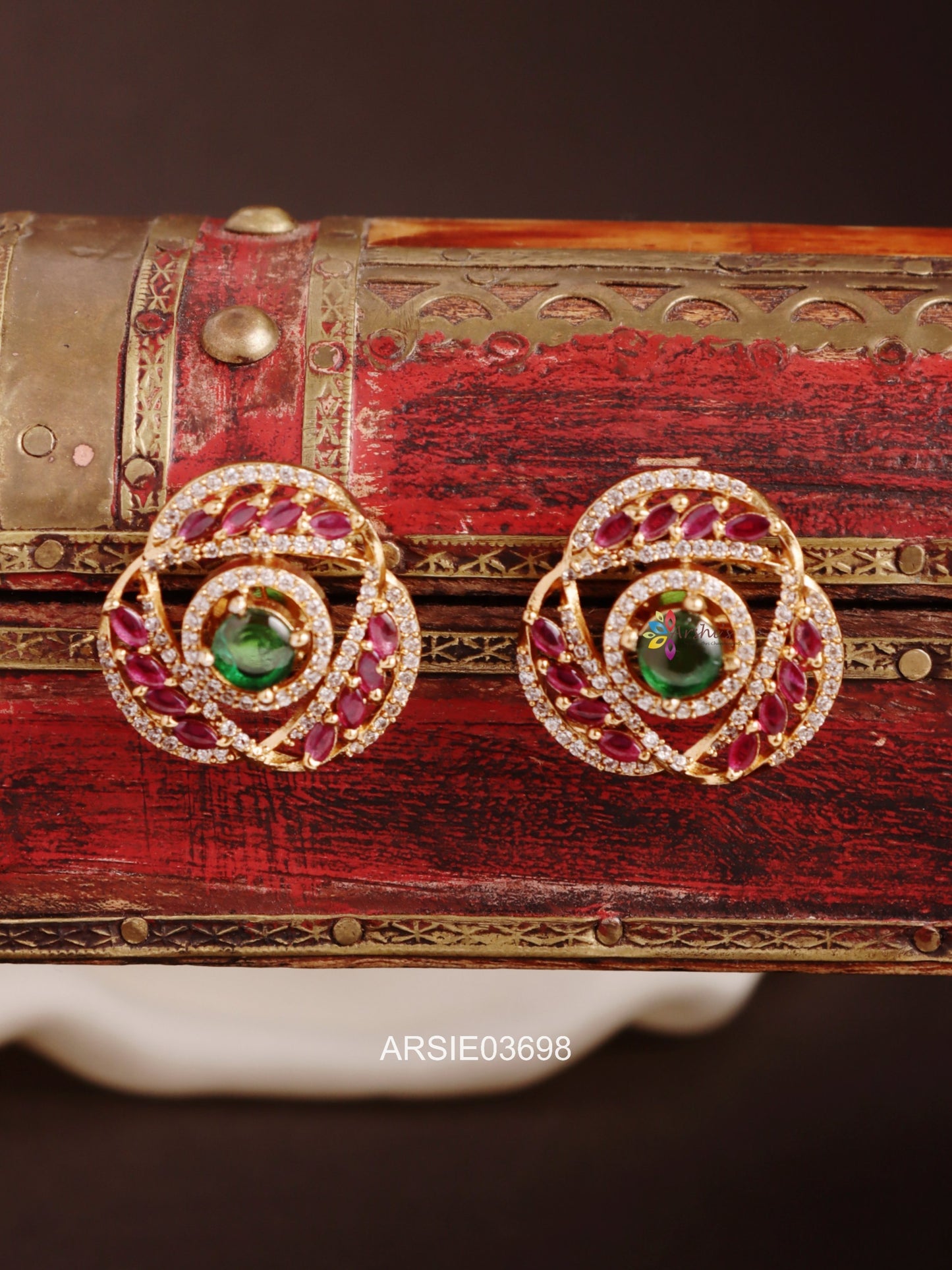 Kemp and Green Stone Ear Studs