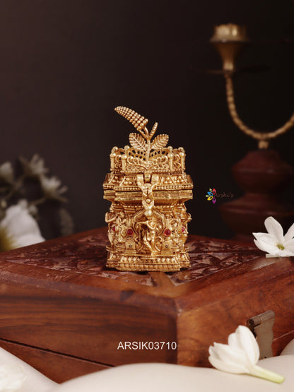 Antique Krishna Thulasi Kumkum Box