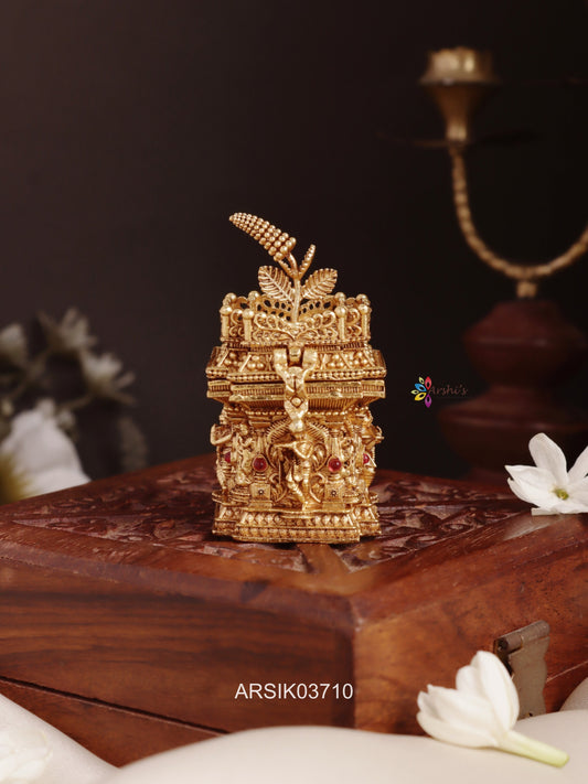 Antique Krishna Thulasi Kumkum Box