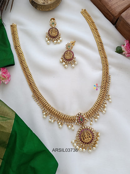 Jalebi Lakshmi Pendant Haram