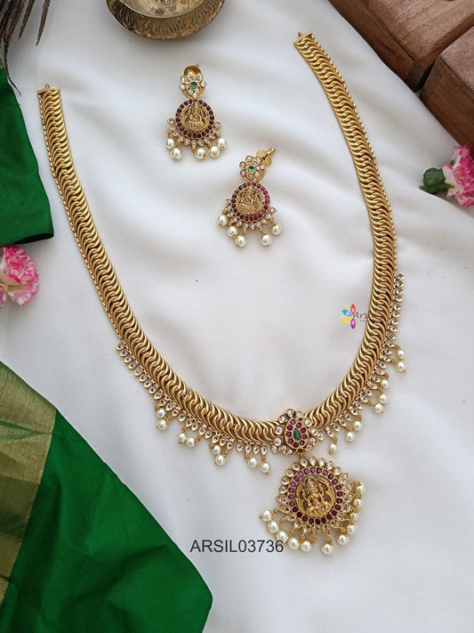 Jalebi Lakshmi Pendant Haram