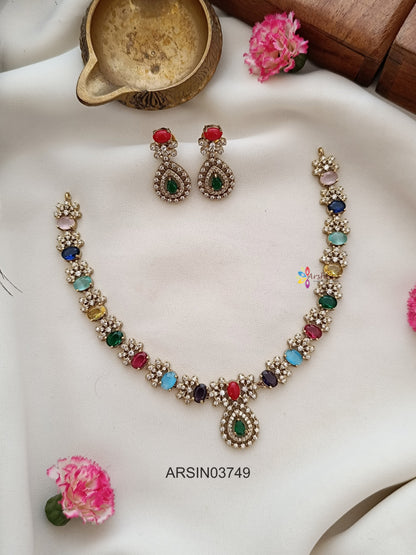 Navarathna Stone Necklace