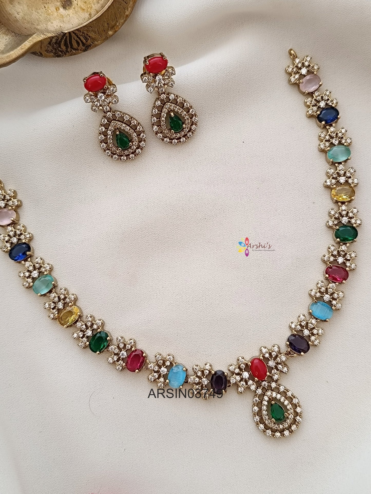 Navarathna Stone Necklace