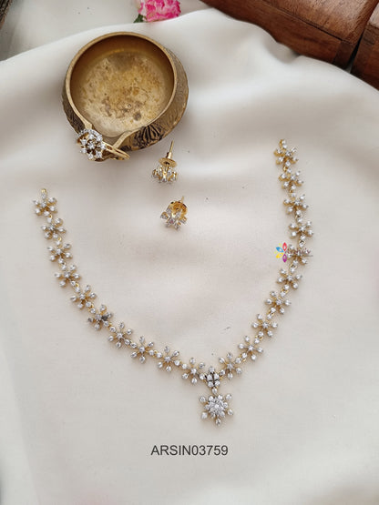Diamond Look Like Necklace