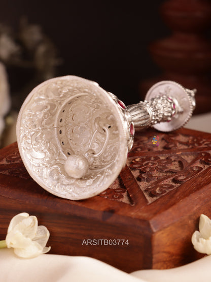 Oxidised Silver Hanuman Temple Bell