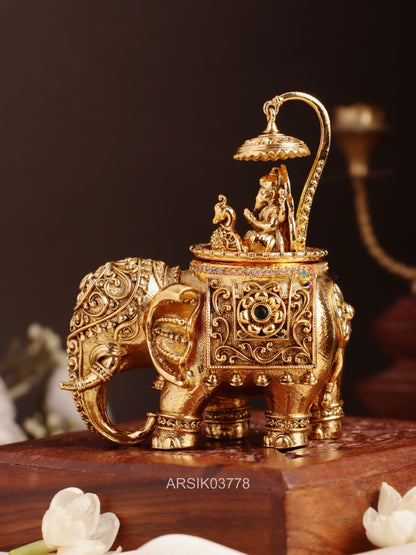 Elephant Ganesha Kumkum Box