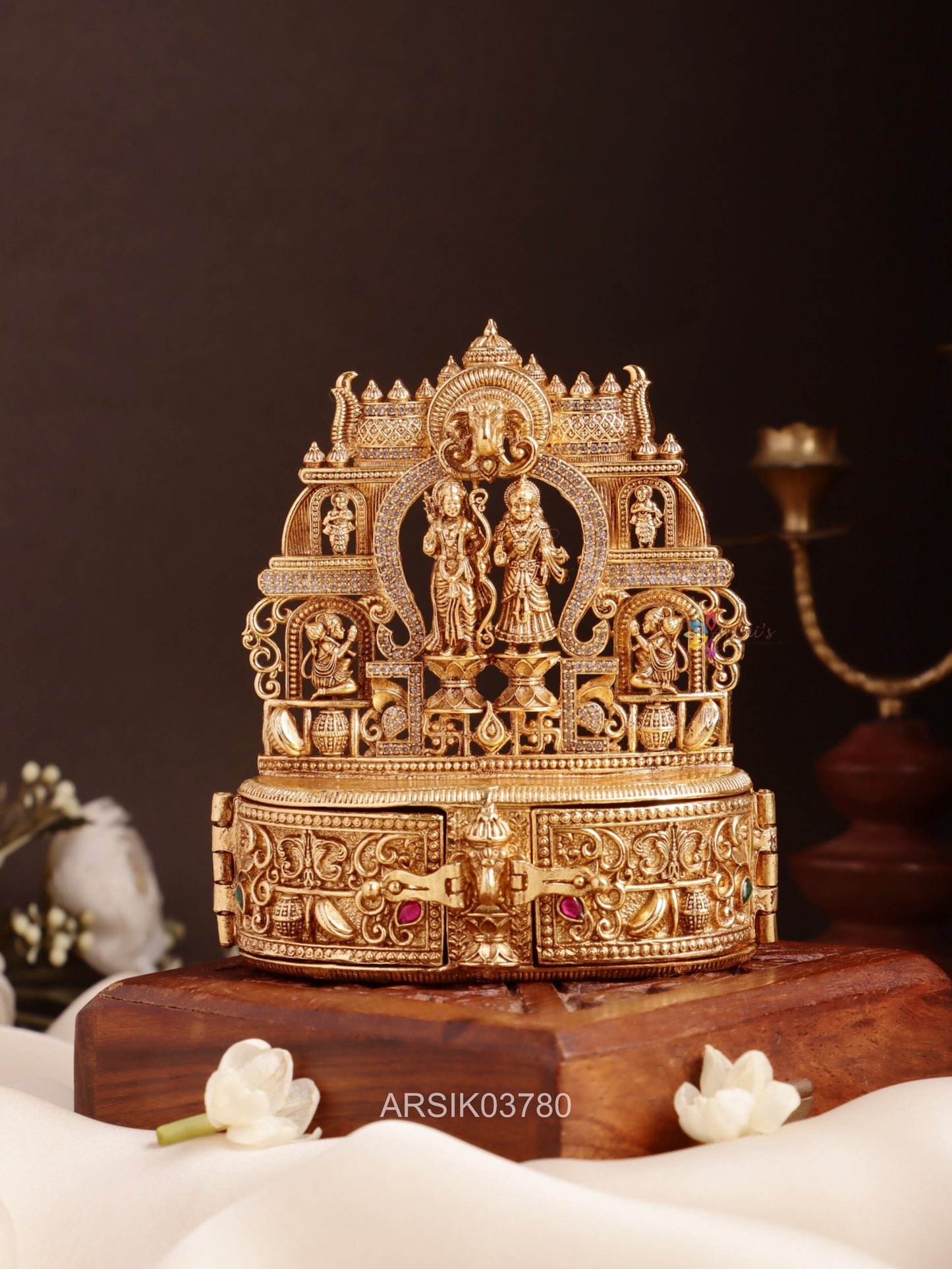Seetha and Ram Temple Kumkum Box