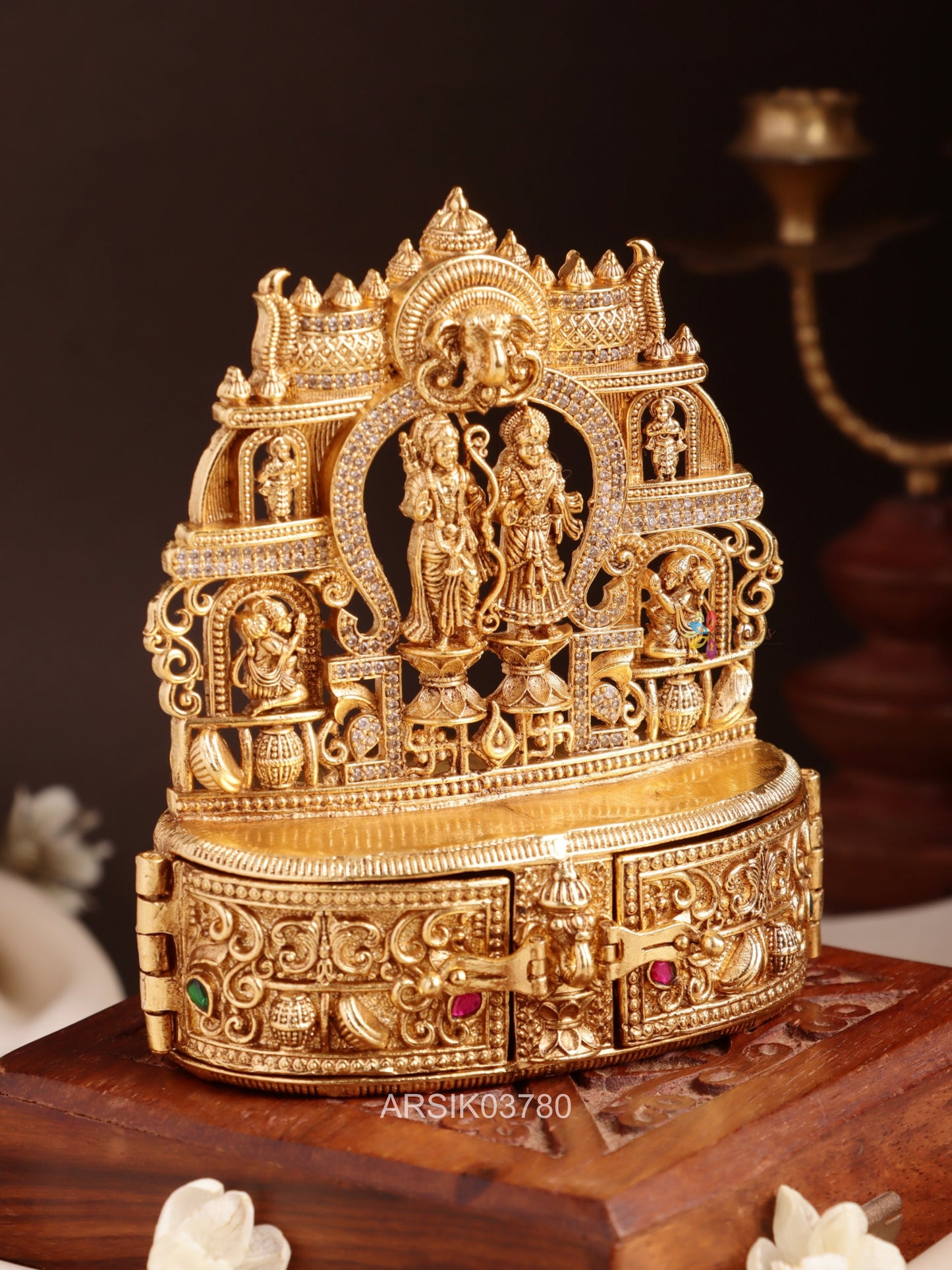 Seetha and Ram Temple Kumkum Box