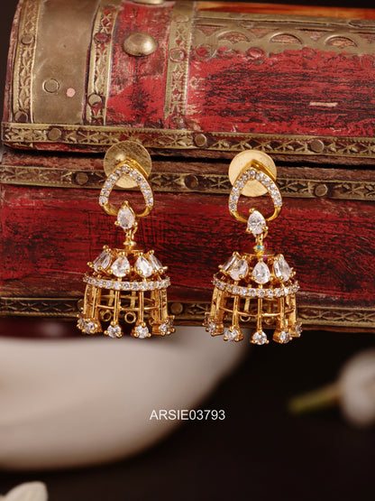 White Stone Jhumka