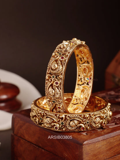 Antique Peacock Bridal Bangles