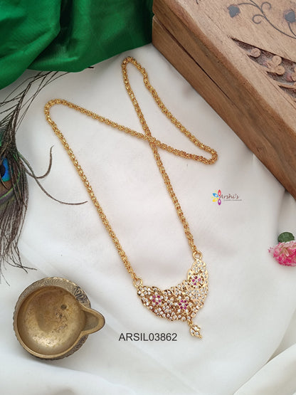 Vintage Stone Pendant Long Haram