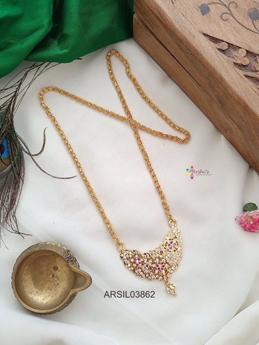 Vintage Stone Pendant Long Haram