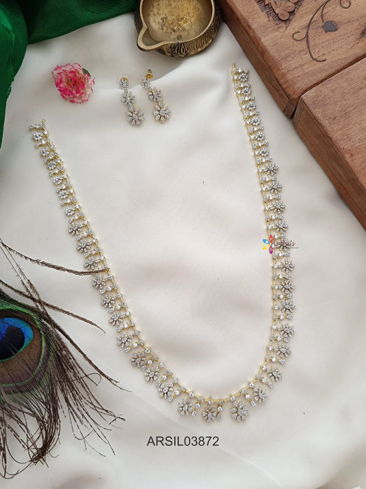 Star White Stone Design Long Haram