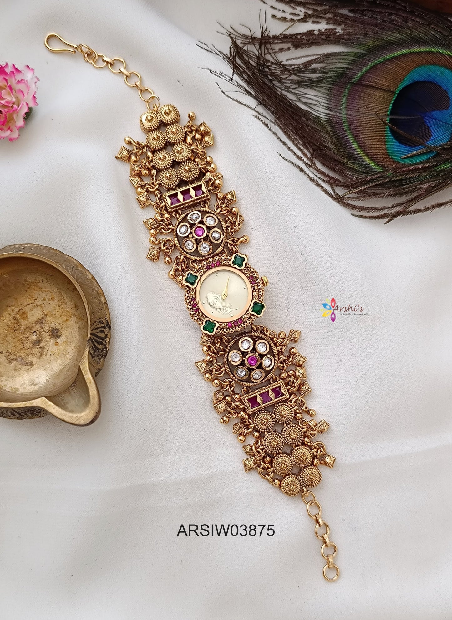 Antique Kundan Watch