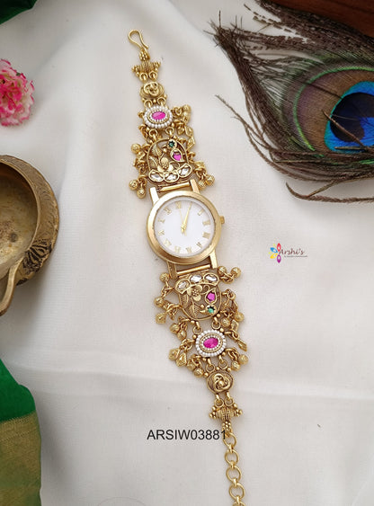 Heritage Flower and Leaf Design Watch