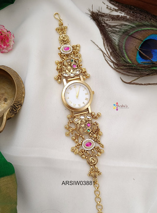 Heritage Flower and Leaf Design Watch