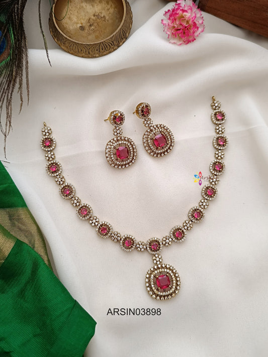Red Stone Fancy Necklace