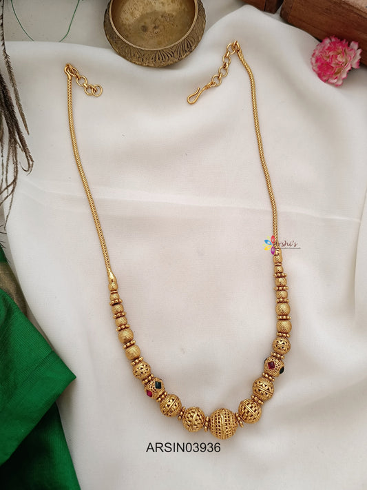 Antique Gold Bead Necklace
