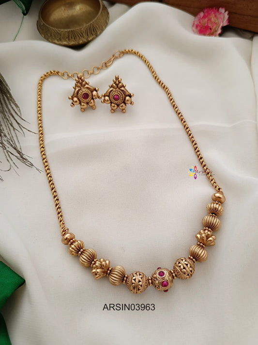 Gold Ball Necklace