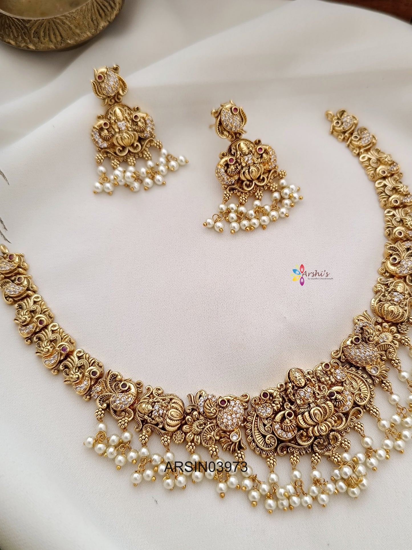 Lakshmi Peacock Necklace