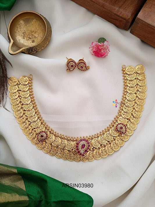 Double Layer Mango Kemp Motif Necklace