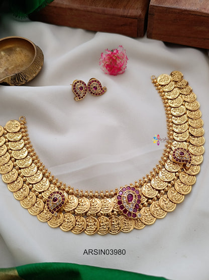 Double Layer Mango Kemp Motif Necklace