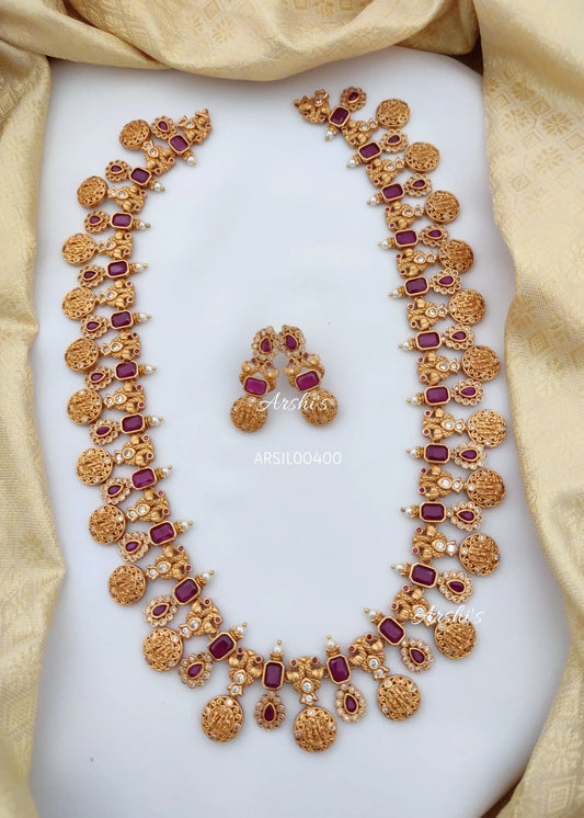 Traditional Full Ruby Ramparivar Haram