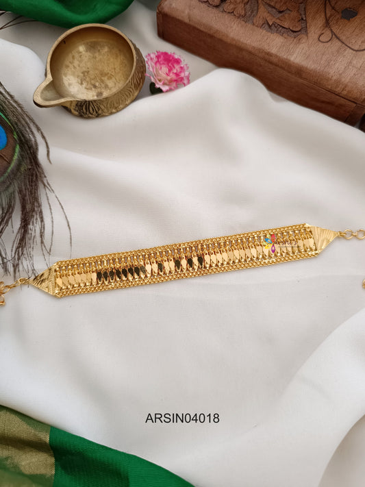 Gold Tone Elakka Thali Necklace