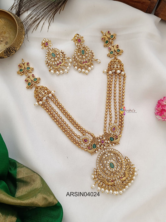 Layered Gold Beaded Necklace