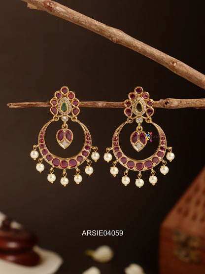 Kemp Stone Chandbali Earrings