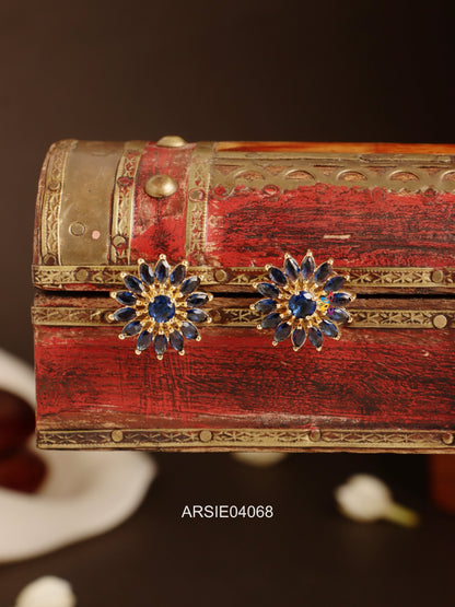 Blue Stone Ear Studs