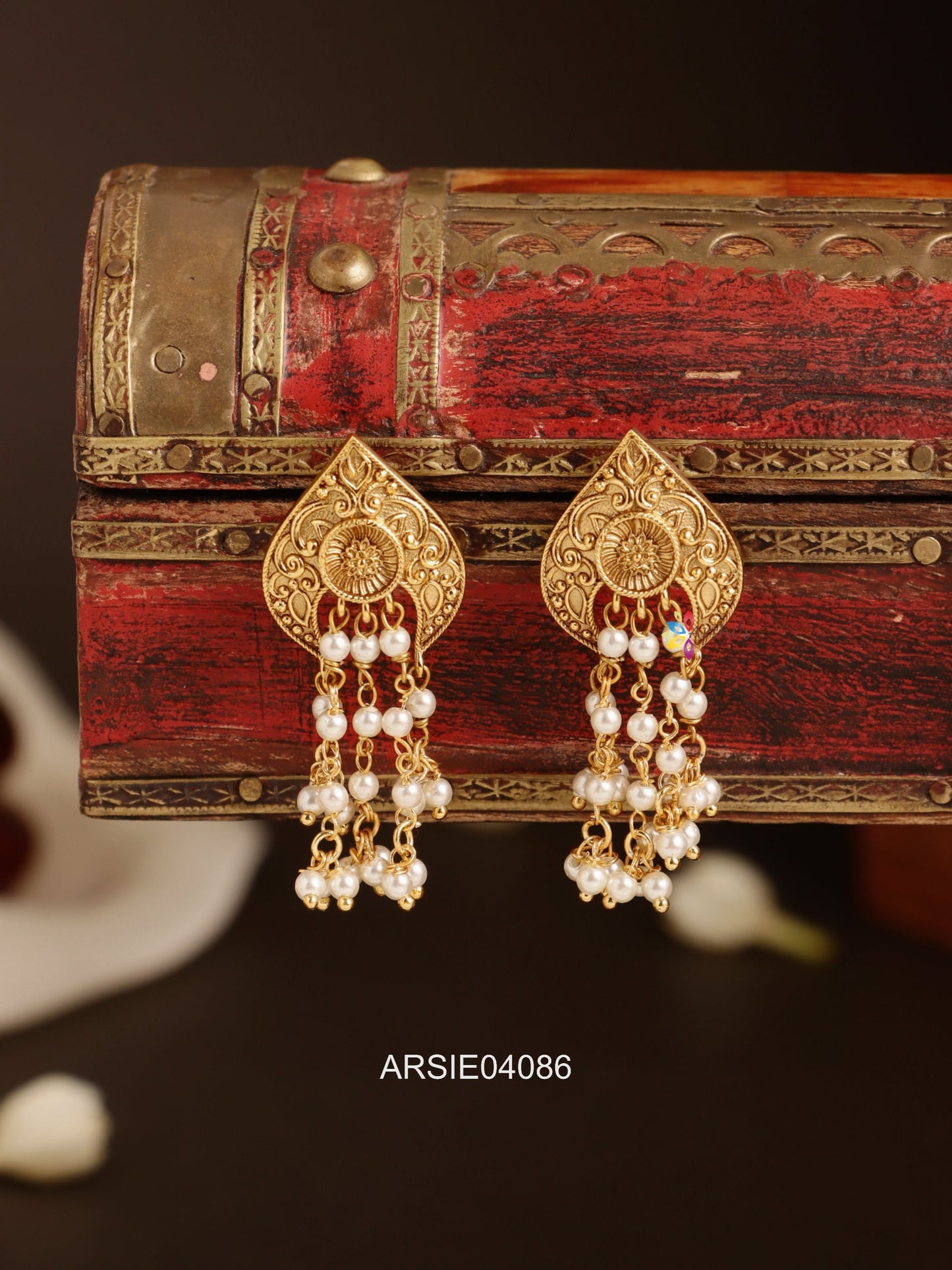 Antique Pearl Drop Earrings