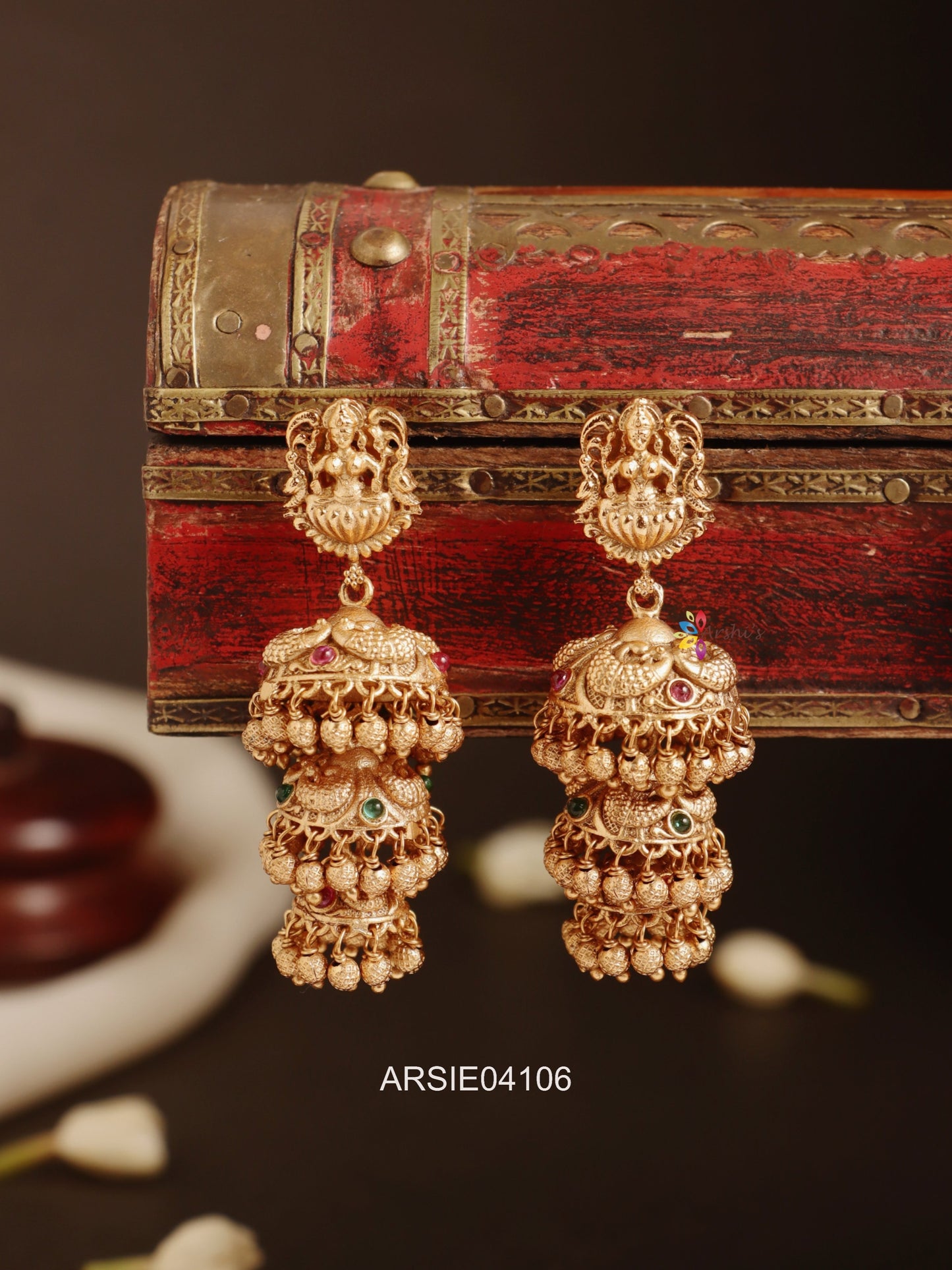 Lkashmi Three Layer Jhumka
