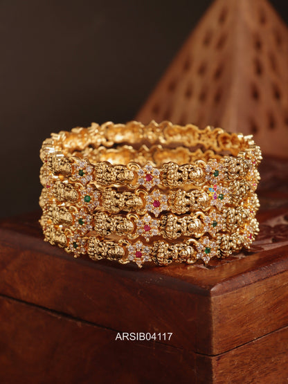 Temple Lakshmi Set of Four Bangles