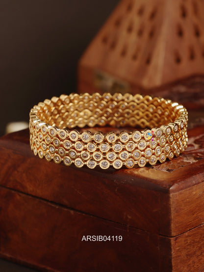 AD Stone Set of Four Bangles