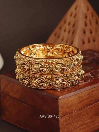 Antique Peacock Kada Bangles