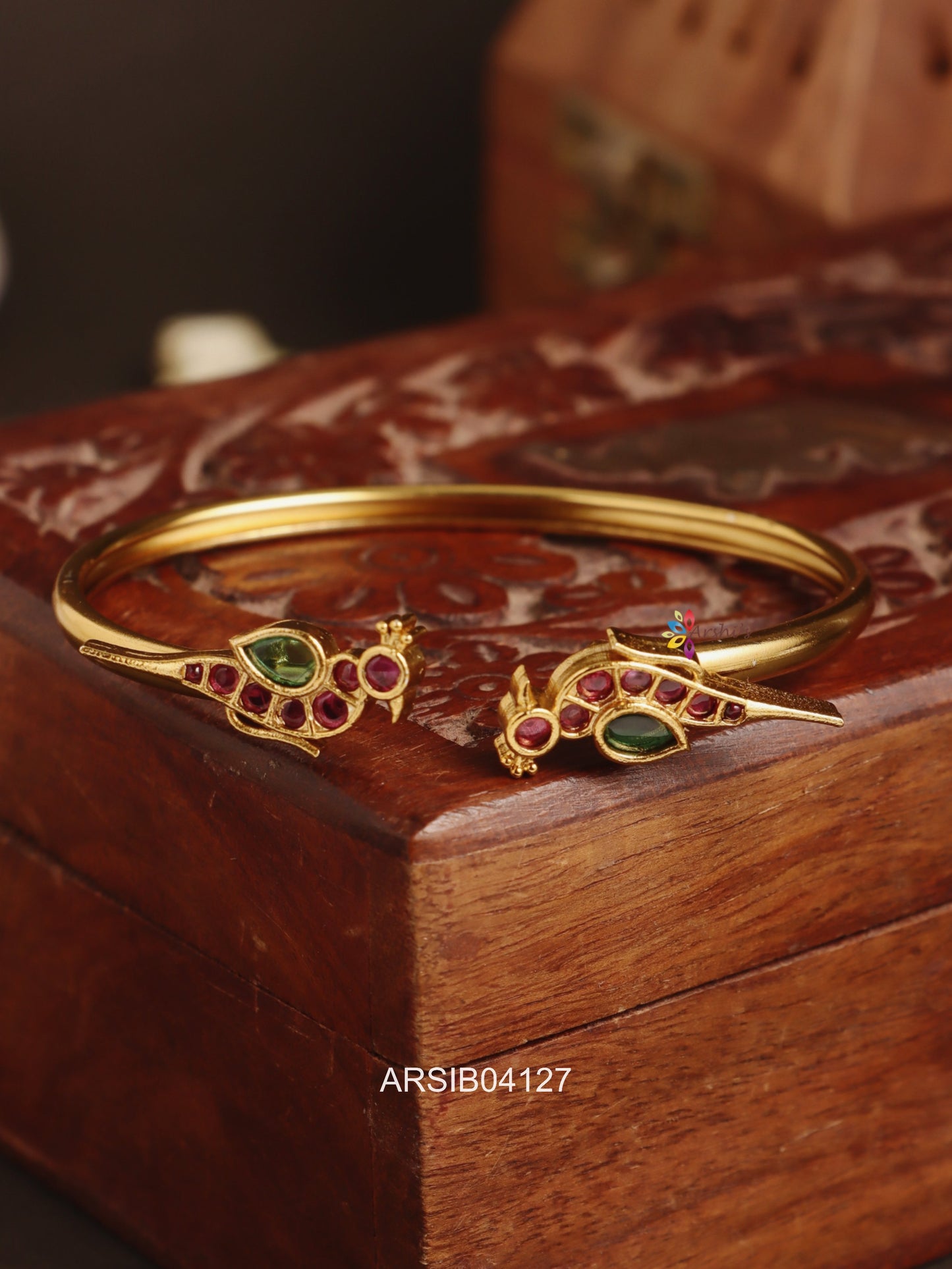 Kemp and Green Bird Bracelet