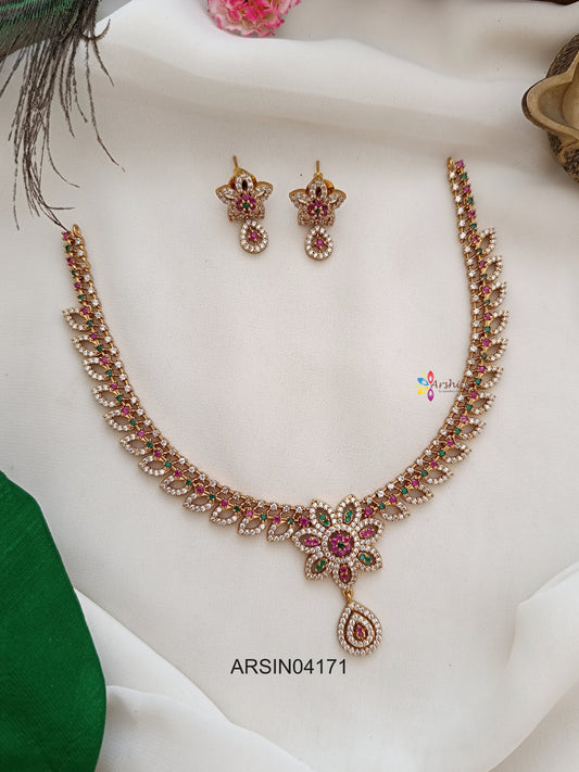 Multi Color Stone Necklace
