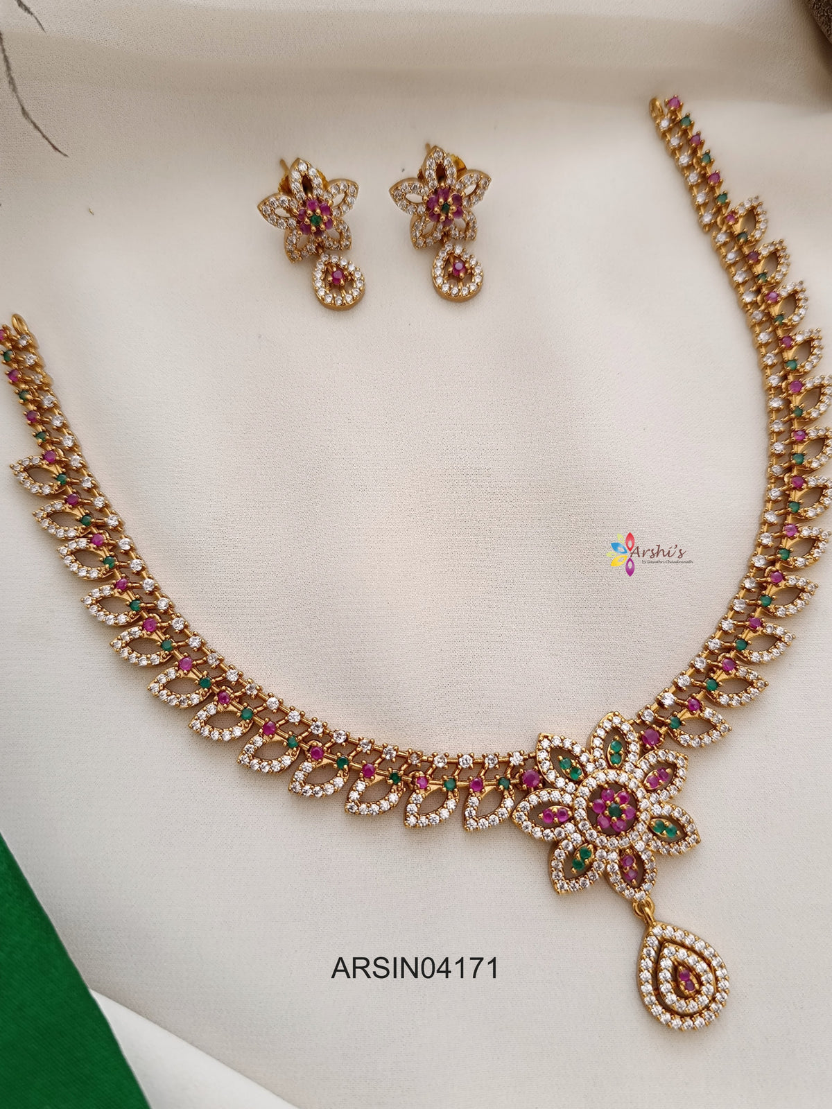 Multi Color Stone Necklace