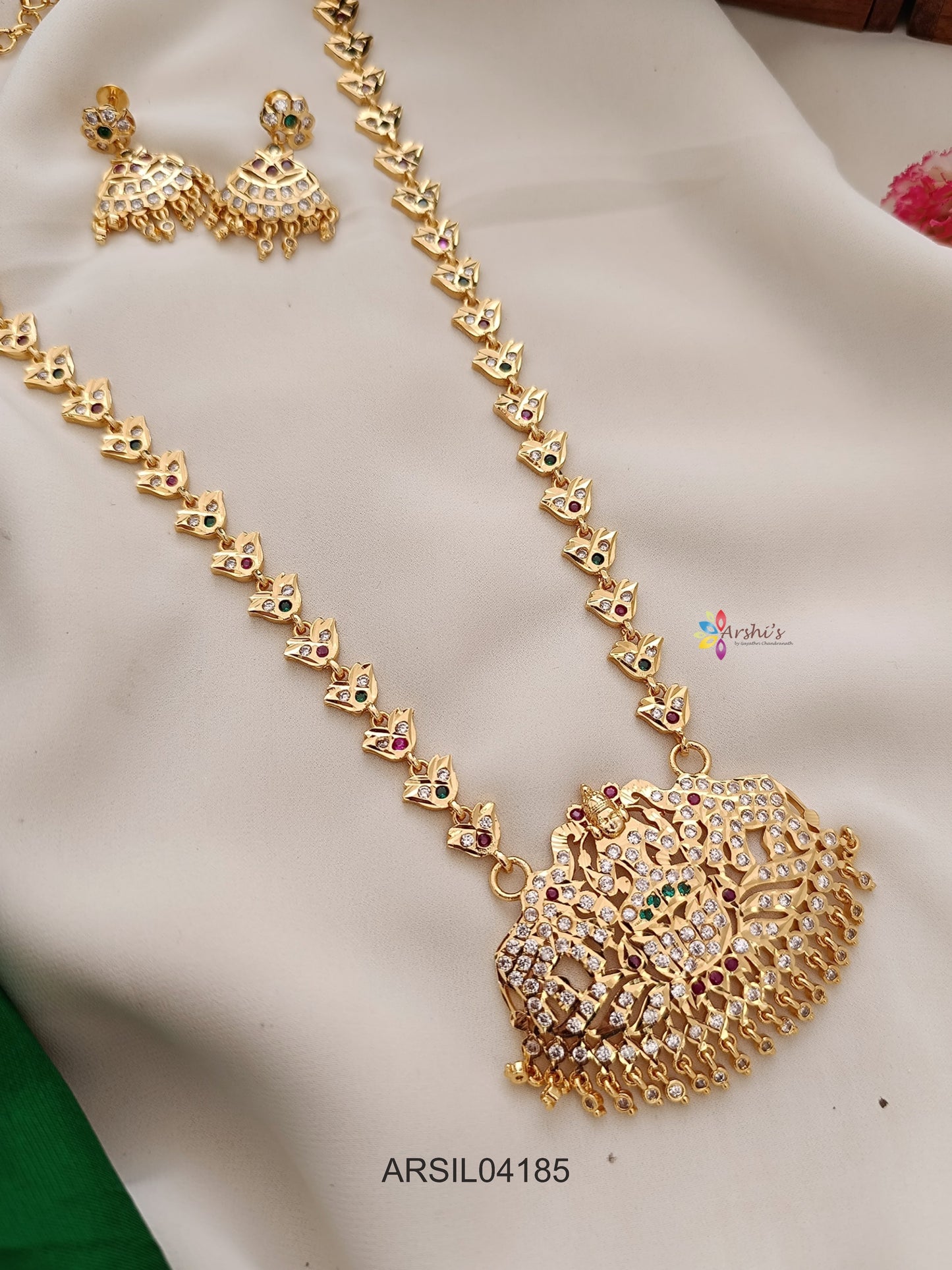 Vintage Lakshmi Elephant Long Haram