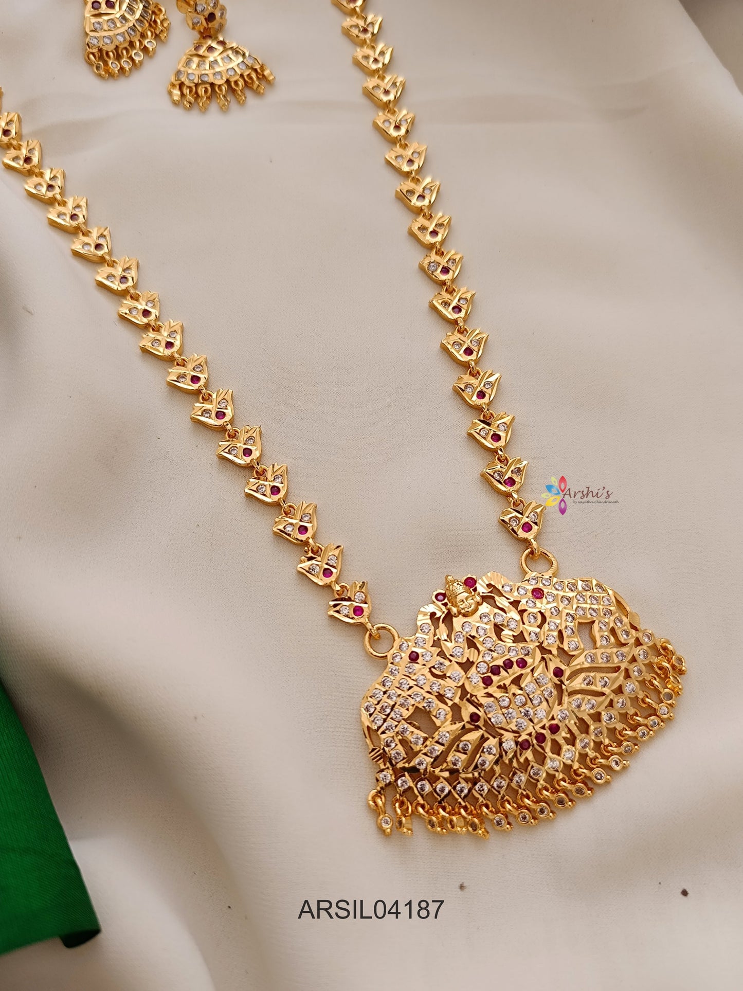 Vintage Lakshmi Elephant Long Haram