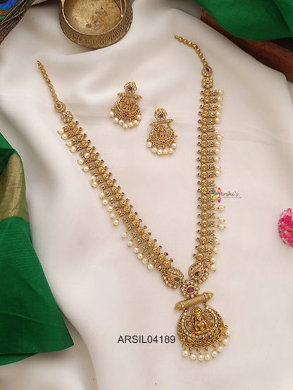 Lakshmi Pearl Drop Long Haram