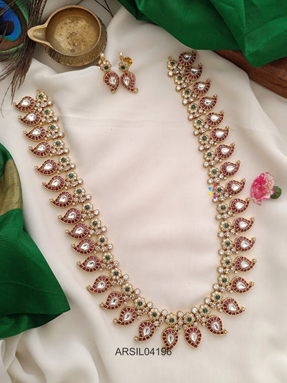 Kemp and Kundan Mango Design Long Haram