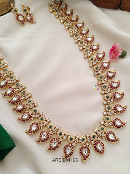 Kemp and Kundan Mango Design Long Haram