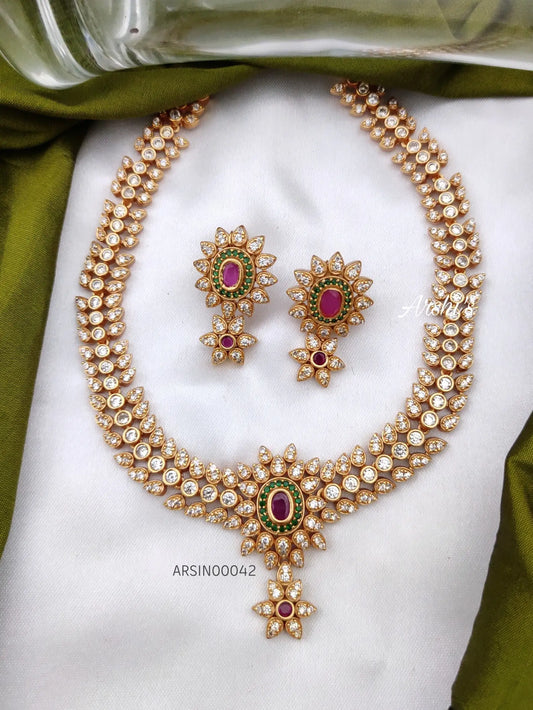 Simple Matte Finish Necklace Set